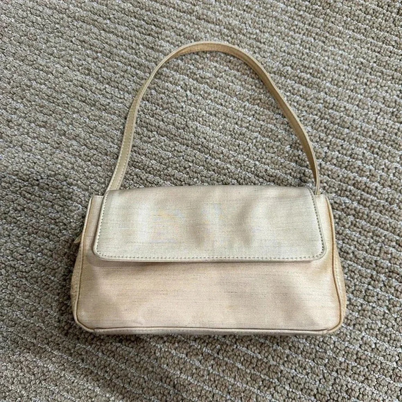 Vintage Ann Taylor Gold Satin shoulder bag - Picture 8 of 8